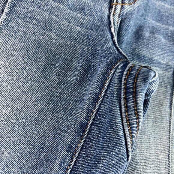 Revice Jean Women 24x32* Venus Flare Star High Rise Blue Front Seam Denim Tag 27 - Picture 2 of 16